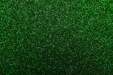 Image of St. Patrick day. Green glitter as background