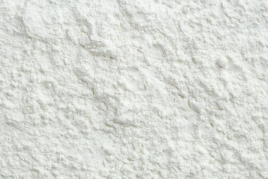 Photo of Rice loose face powder as background, top view