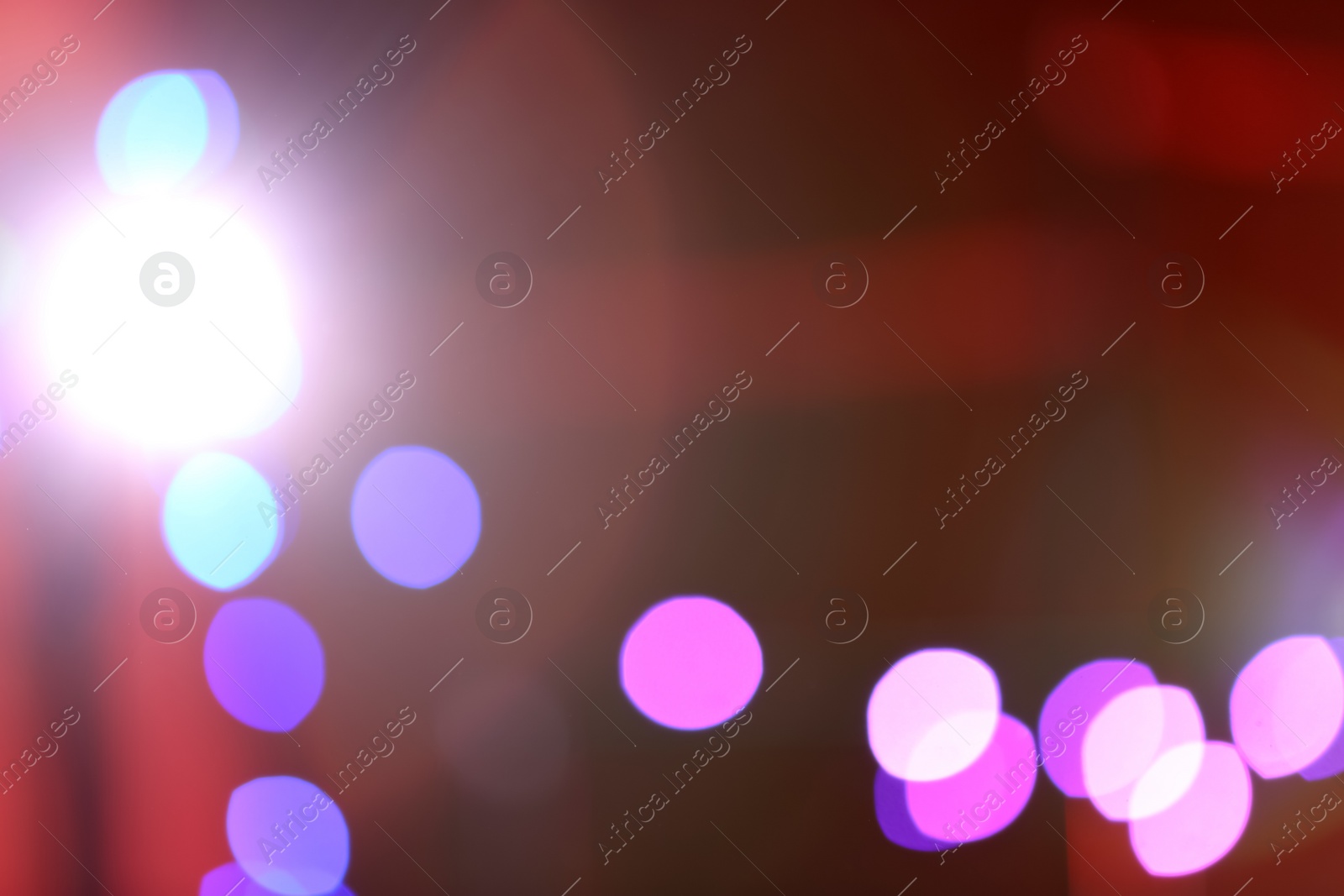 Photo of Blurred view of beautiful festive lights. Bokeh effect