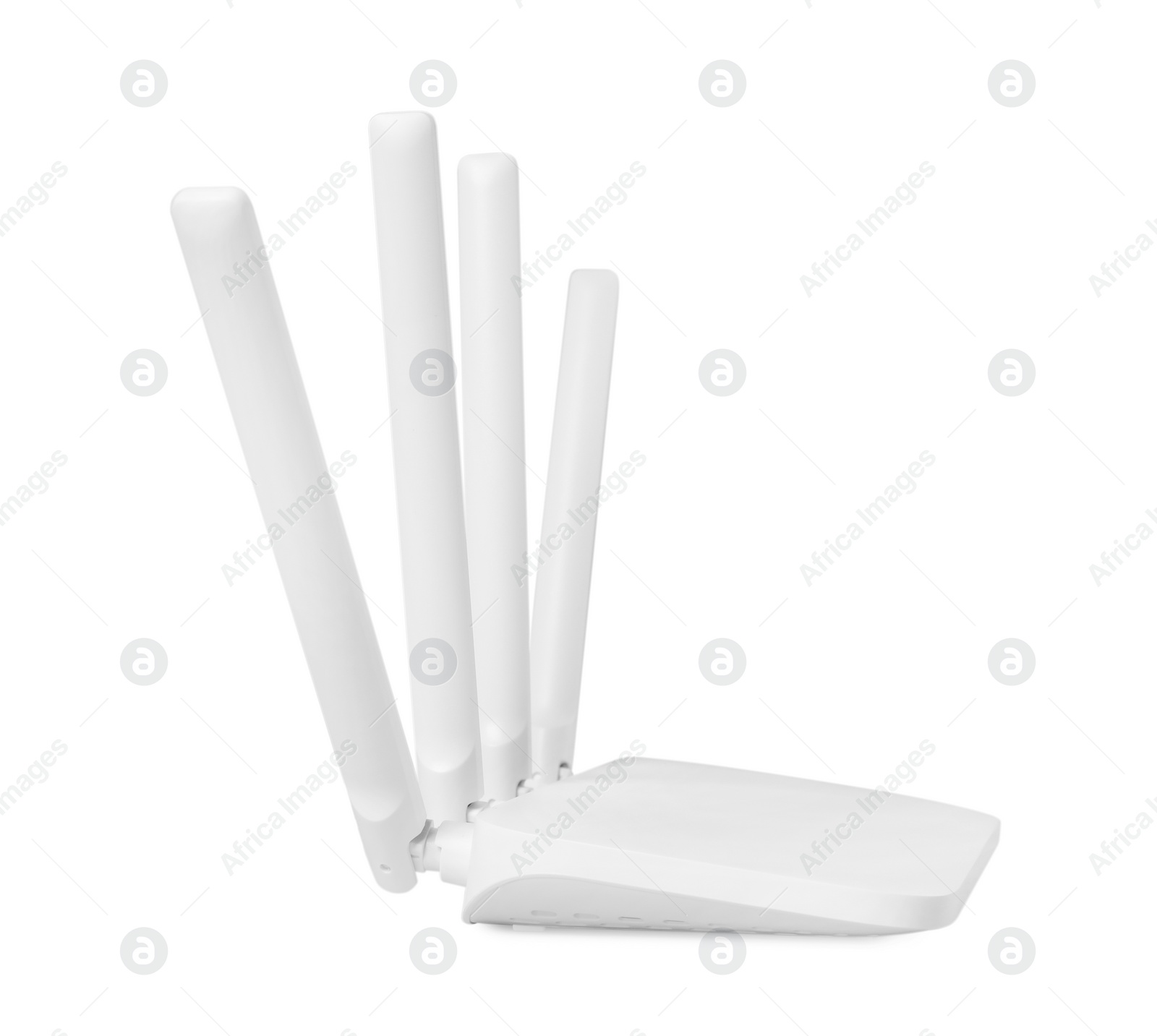 Photo of New modern Wi-Fi router isolated on white