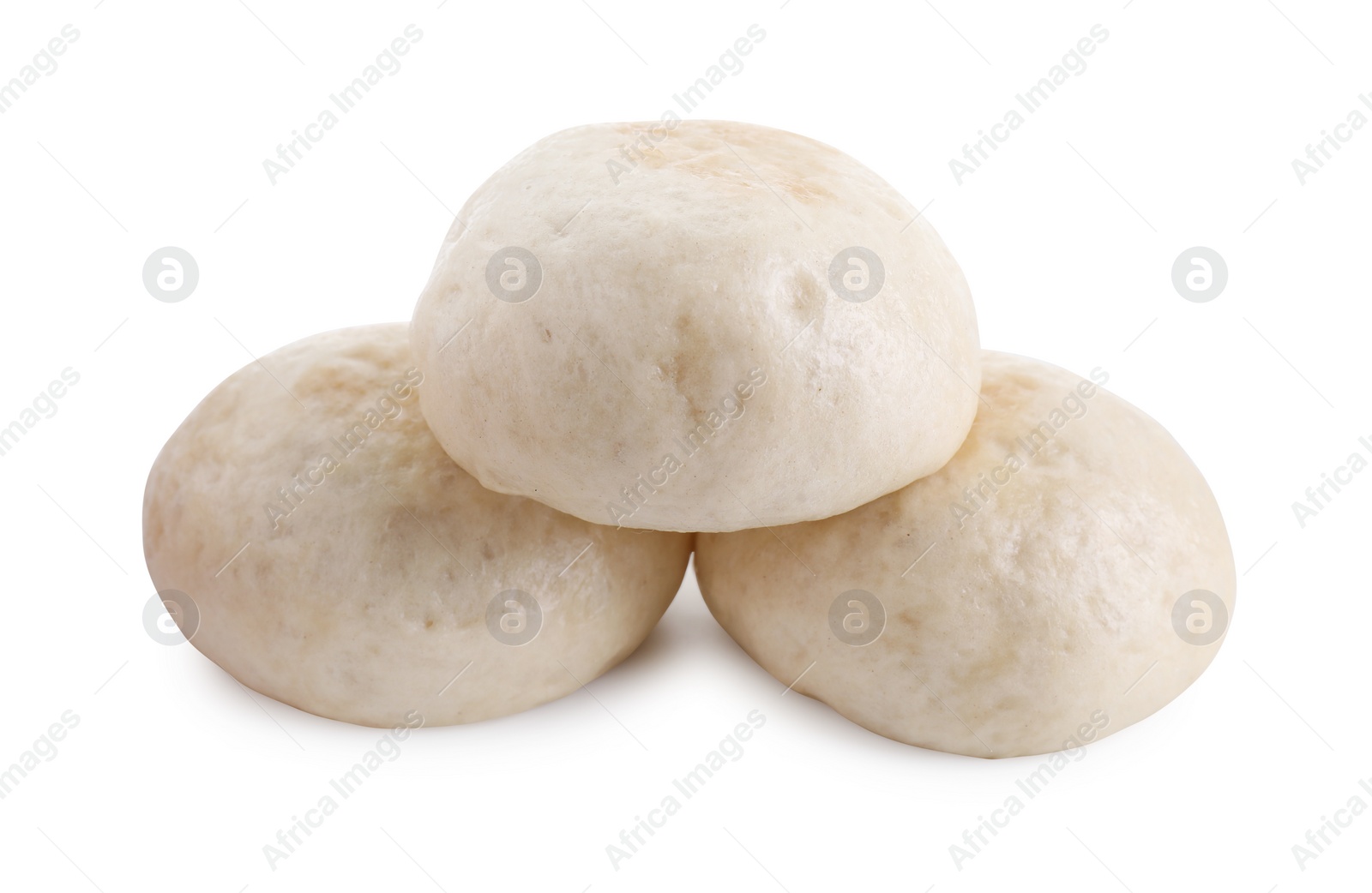 Photo of Delicious chinese steamed buns isolated on white