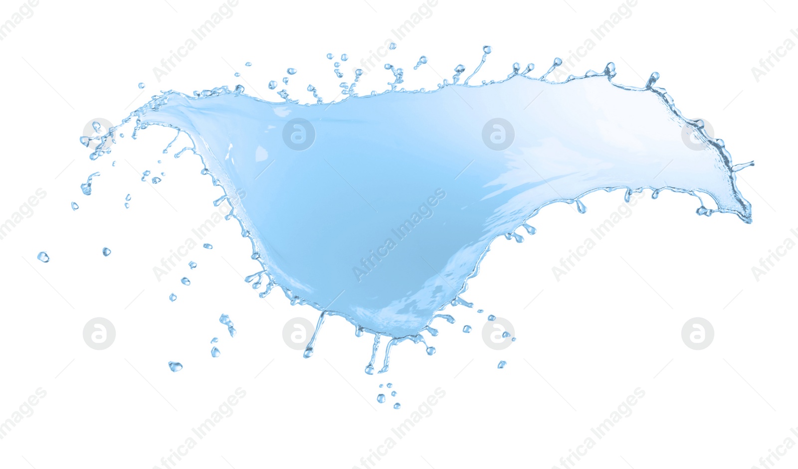 Photo of Splash of clear water isolated on white