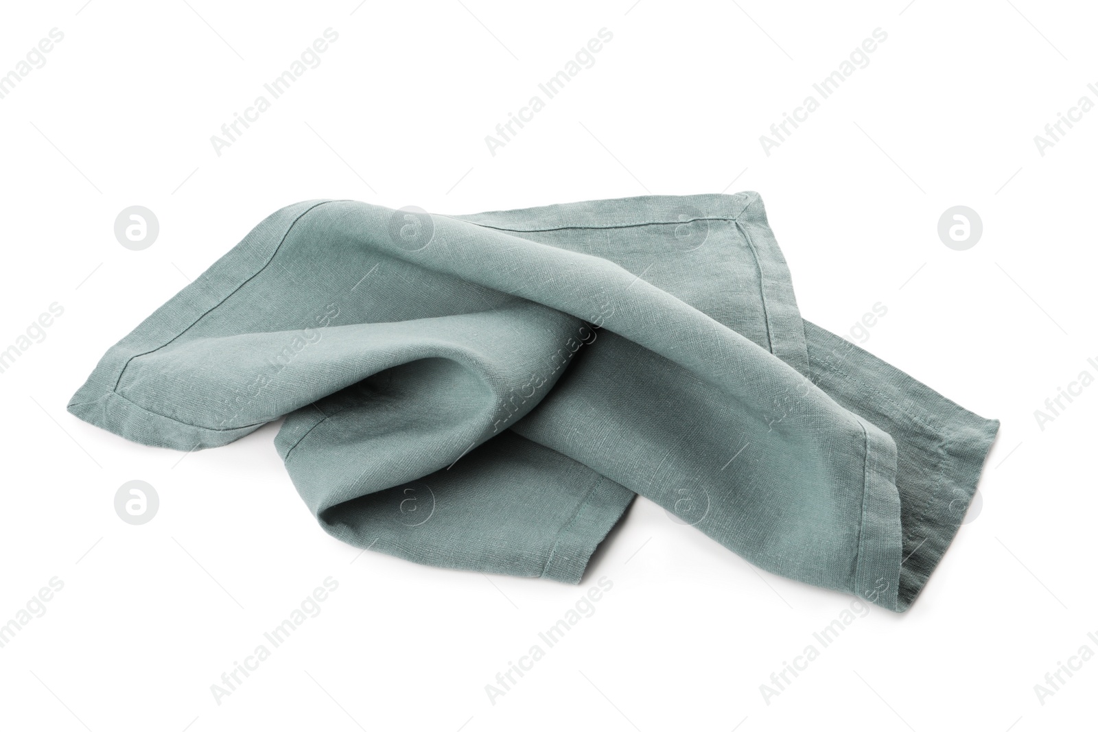 Photo of Fabric napkin for table setting on white background