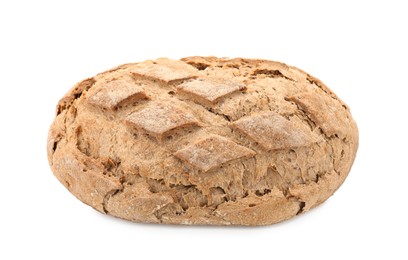 Photo of Freshly baked sourdough bread isolated on white