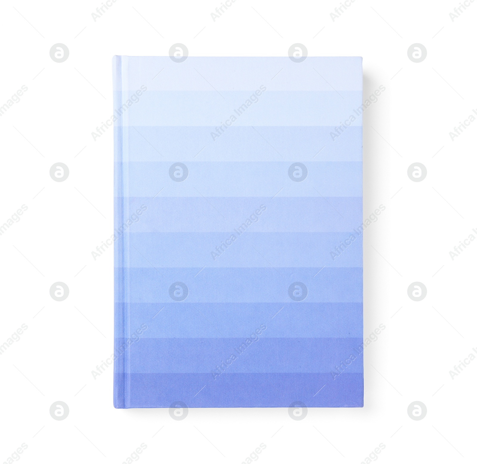 Photo of Colorful notebook on white background. School stationery