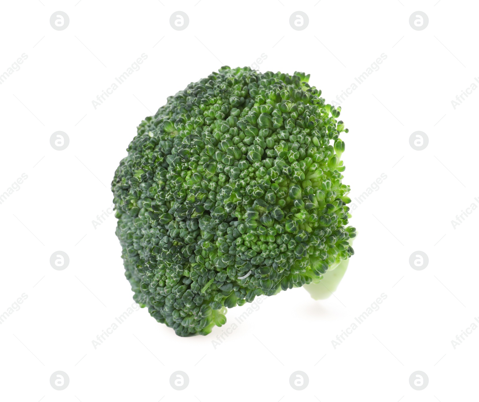 Photo of Fresh green broccoli isolated on white. Organic food