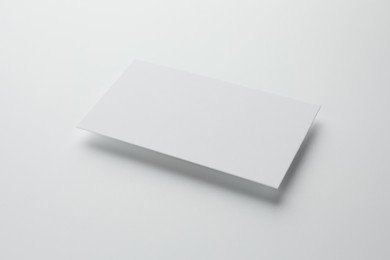 Blank business card on white background. Mockup for design
