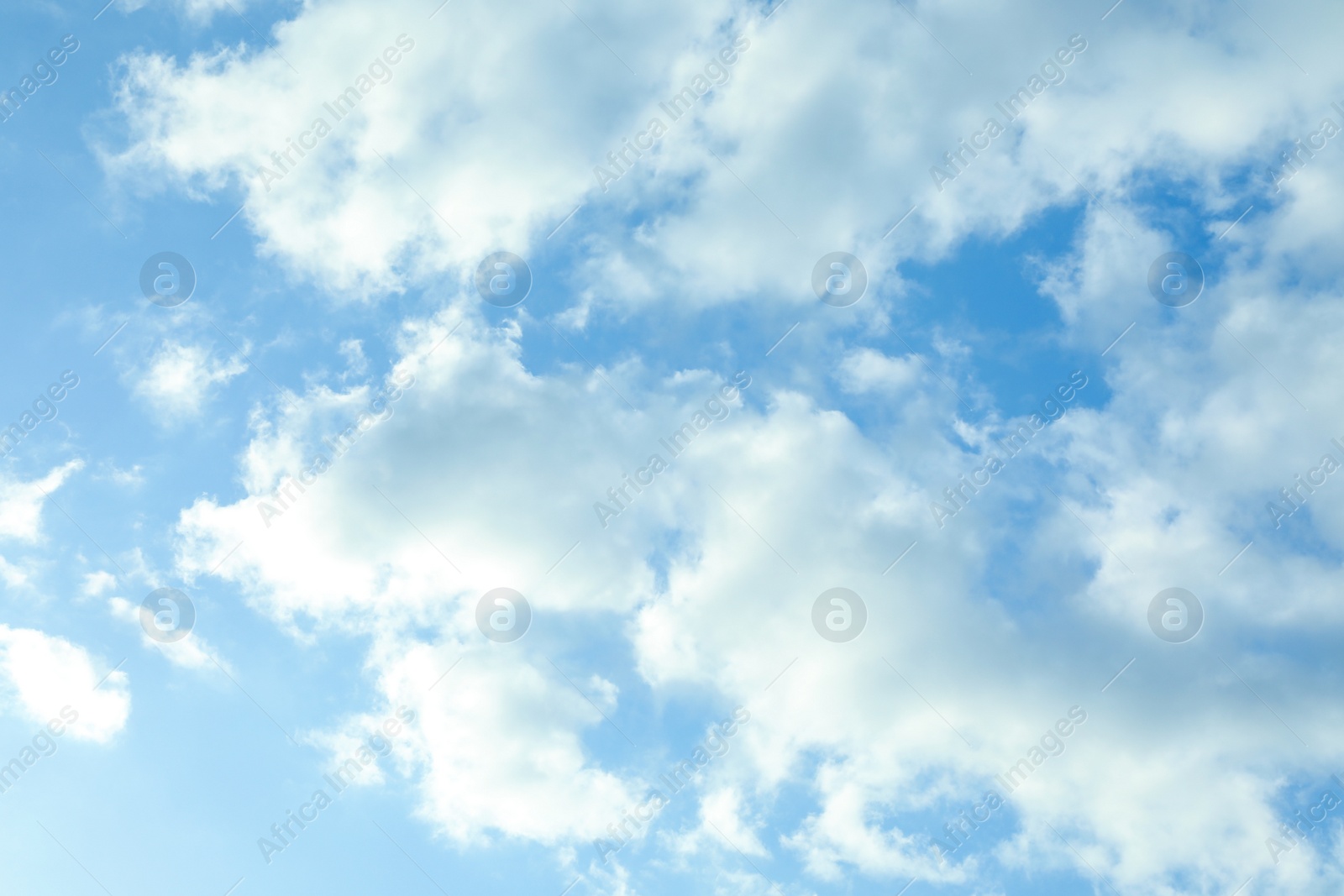 Photo of Picturesque view of beautiful blue sky with fluffy white clouds