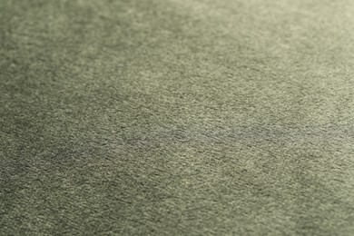 Photo of Texture of soft grey fabric as background, closeup