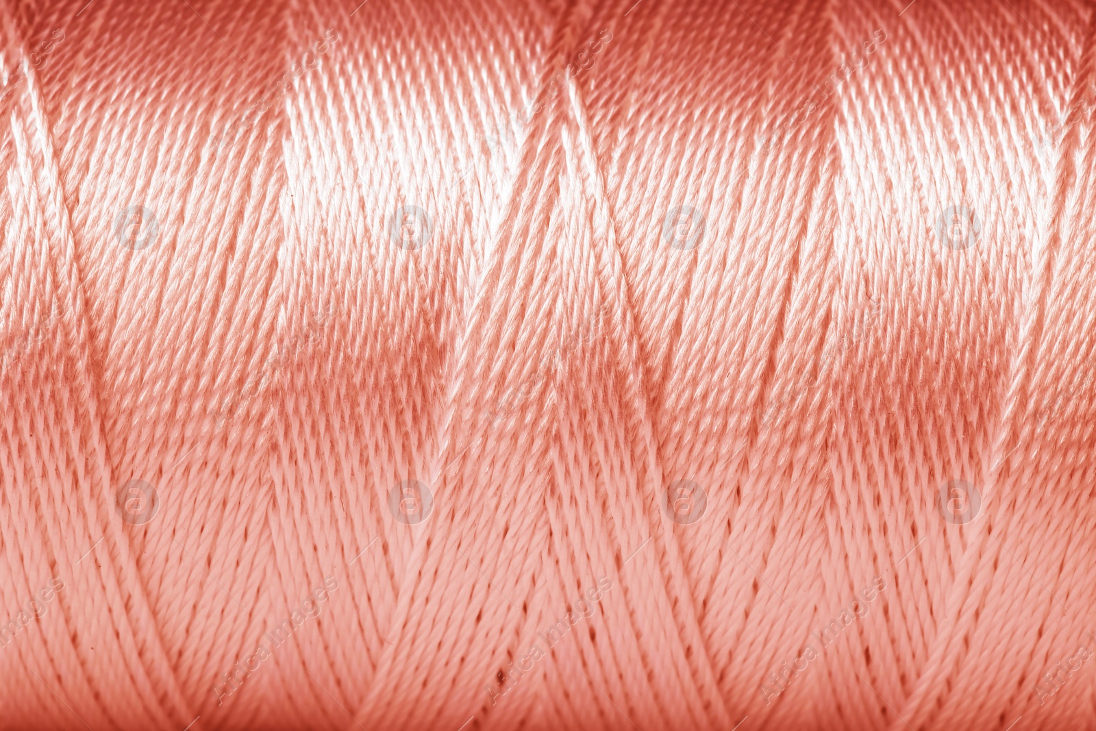 Image of Texture of rose gold thread, closeup view