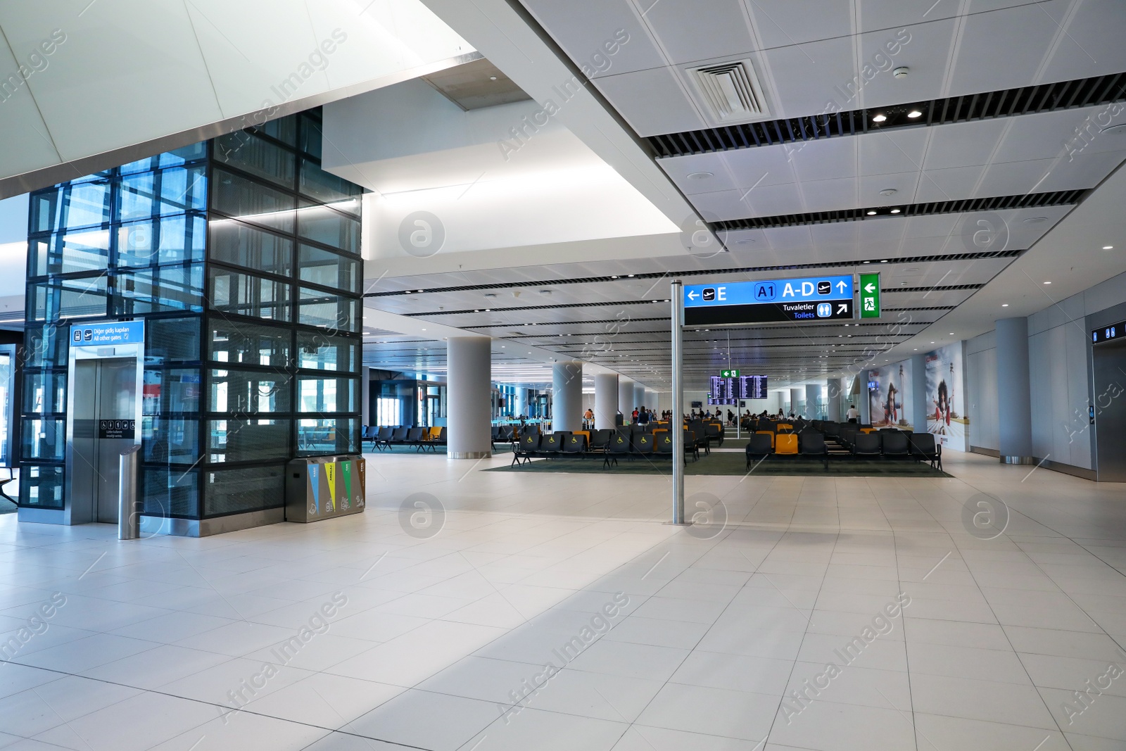 Photo of ISTANBUL, TURKEY - AUGUST 13, 2019: Waiting area in new airport terminal