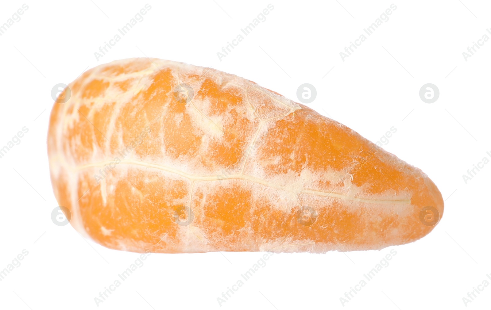 Photo of Piece of fresh ripe tangerine isolated on white