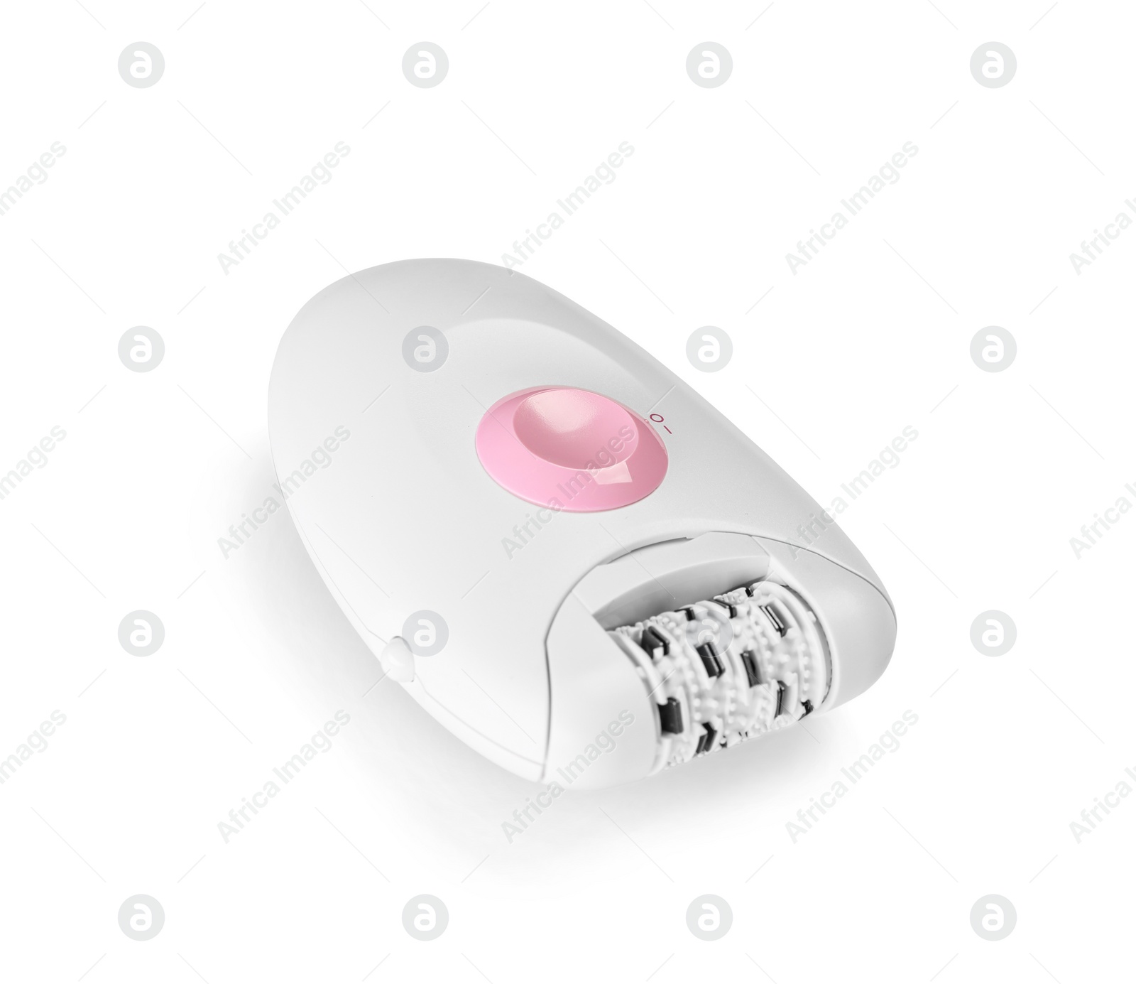 Photo of Modern epilator isolated on white. Hair removal