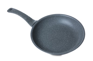 New non-stick frying pan isolated on white