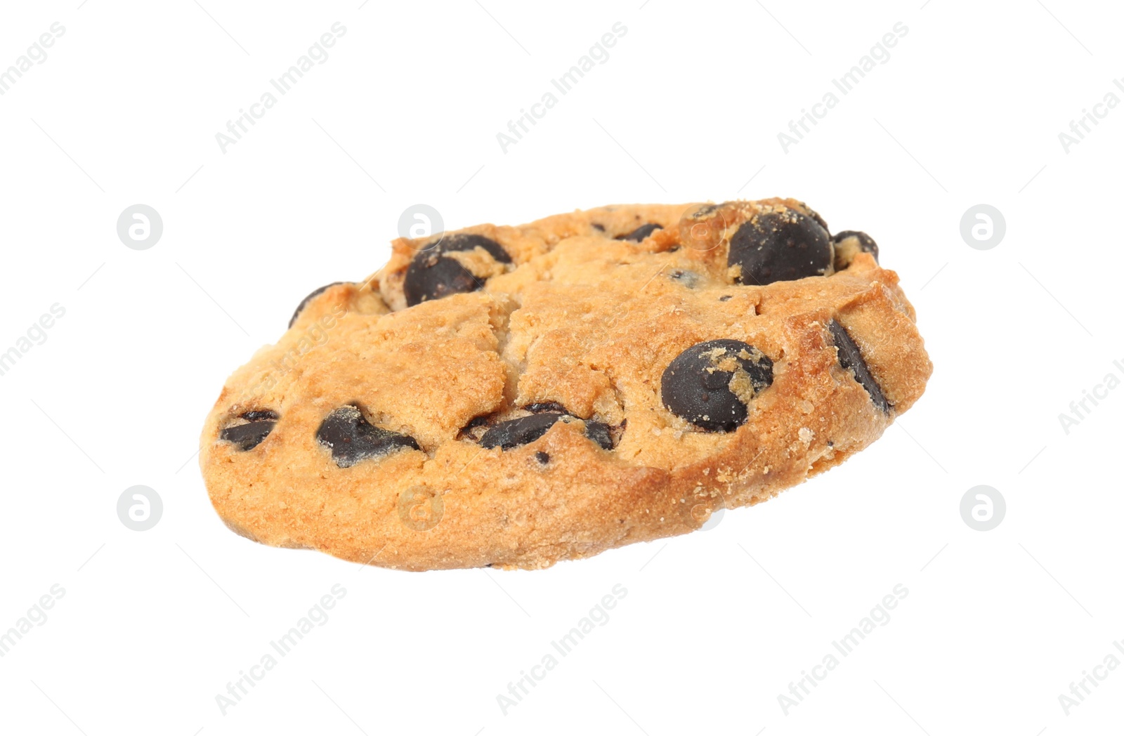 Photo of Delicious chocolate chip cookie isolated on white