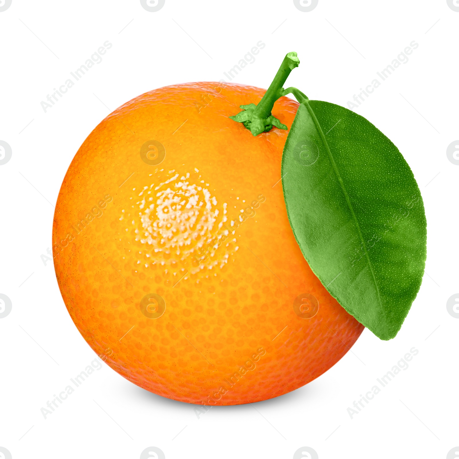 Image of Fresh ripe orange tangerine isolated on white