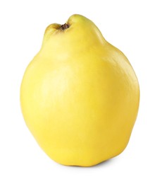 Photo of Delicious fresh ripe quince isolated on white