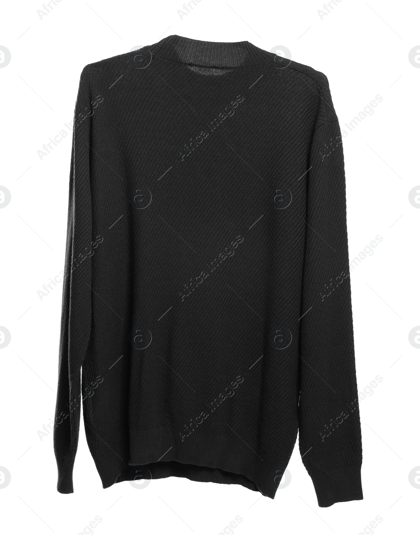 Photo of Stylish casual sweater isolated on white. Men`s clothes