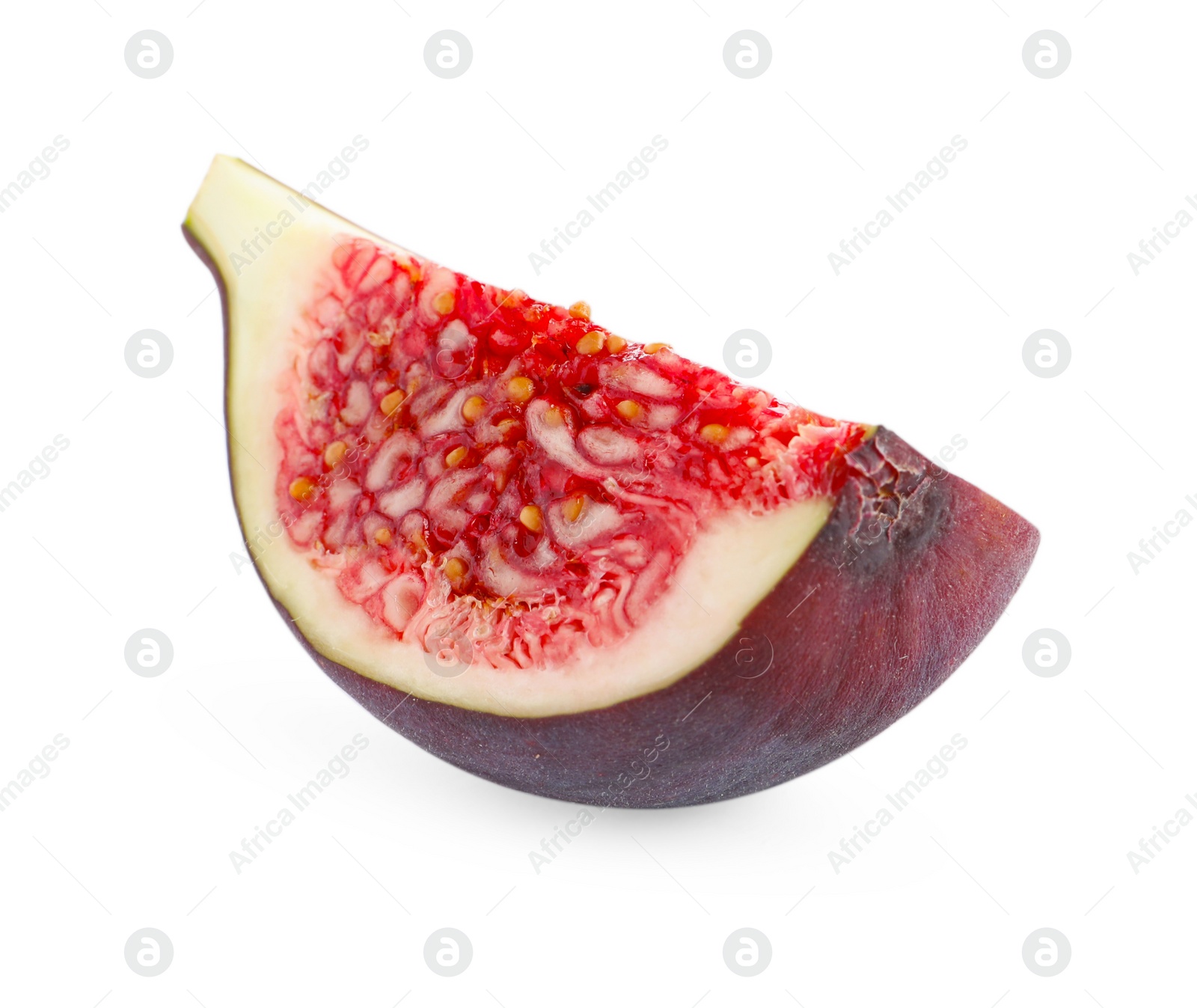 Photo of Piece of fresh fig isolated on white