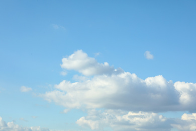 Photo of Picturesque view of blue sky with white clouds on sunny day