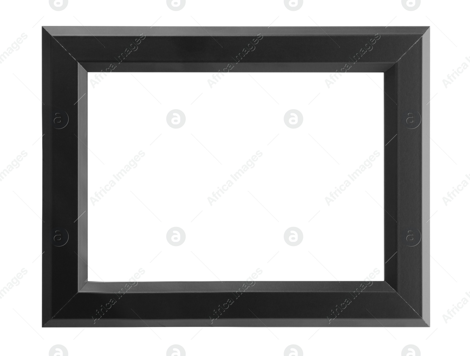 Image of Black frame isolated on white. For mirror, photo, picture, painting and others