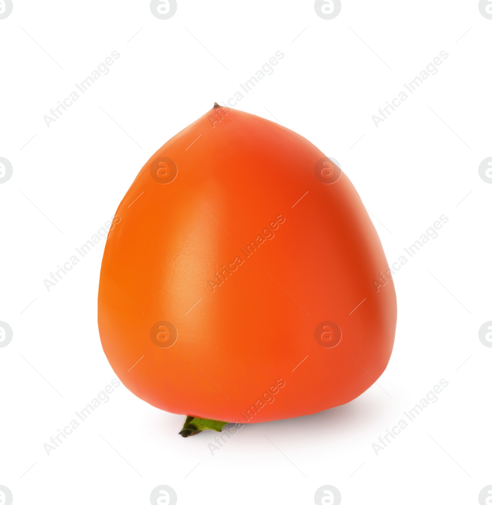 Photo of Delicious ripe juicy persimmon isolated on white