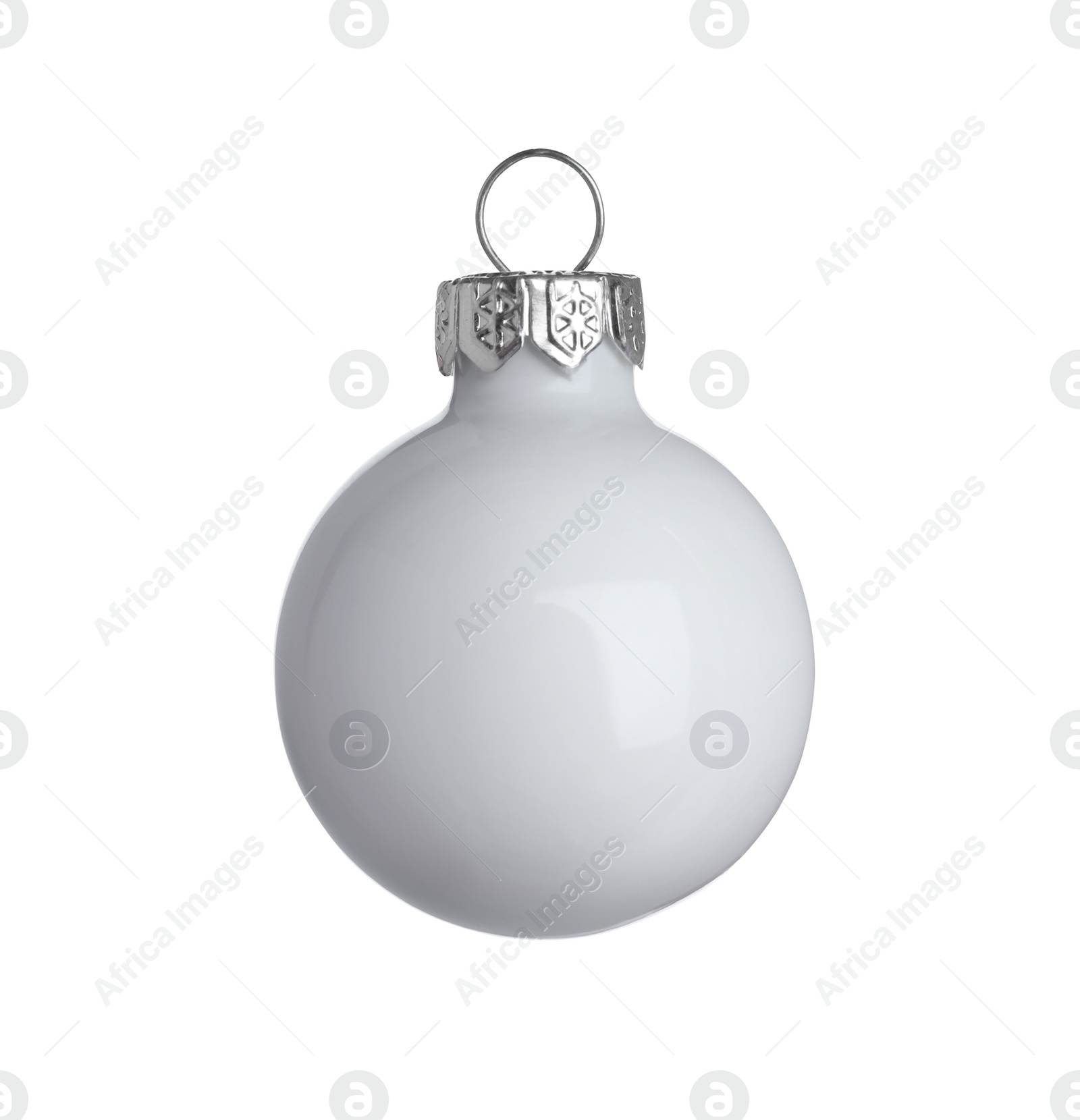 Photo of Beautiful decorative Christmas ball isolated on white