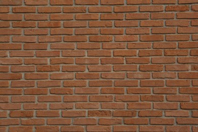 Texture of red brick wall as background