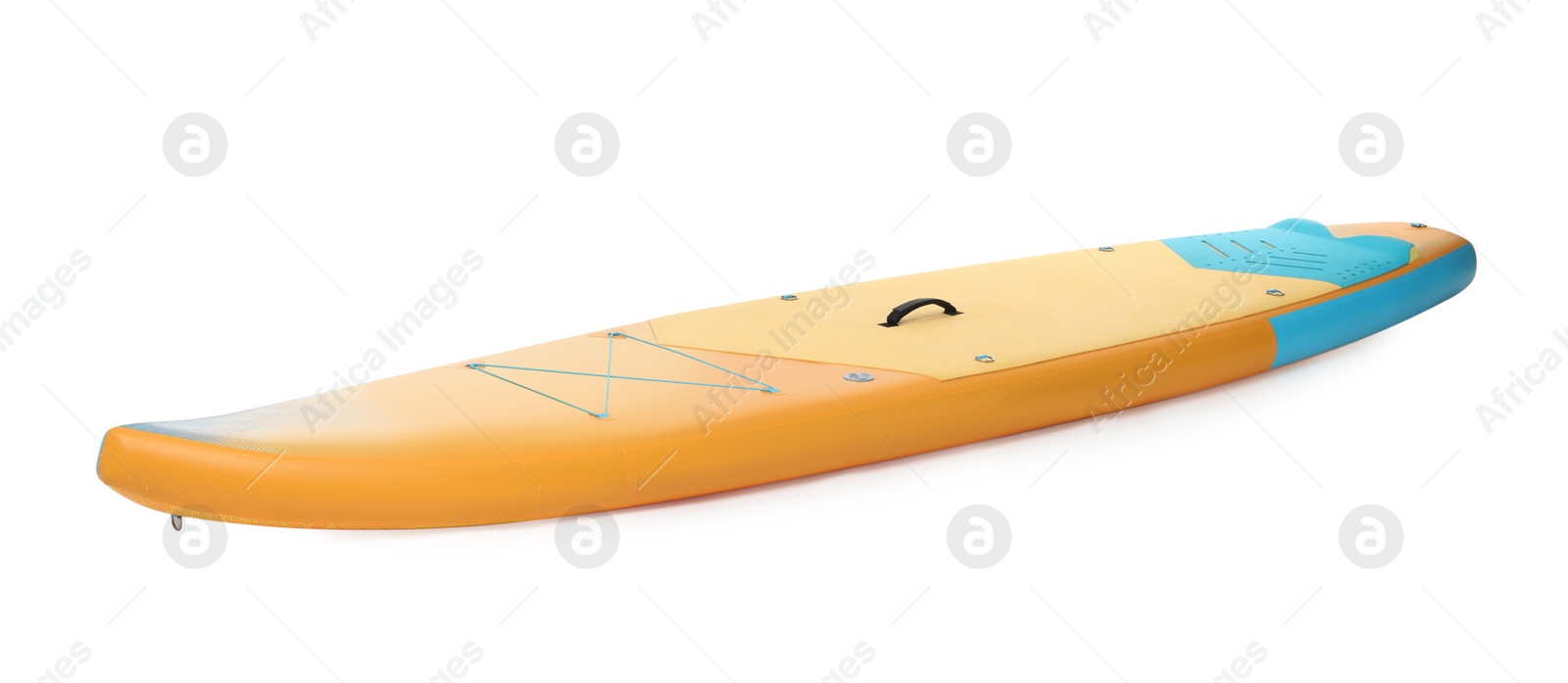Photo of One SUP board isolated on white. Water sport