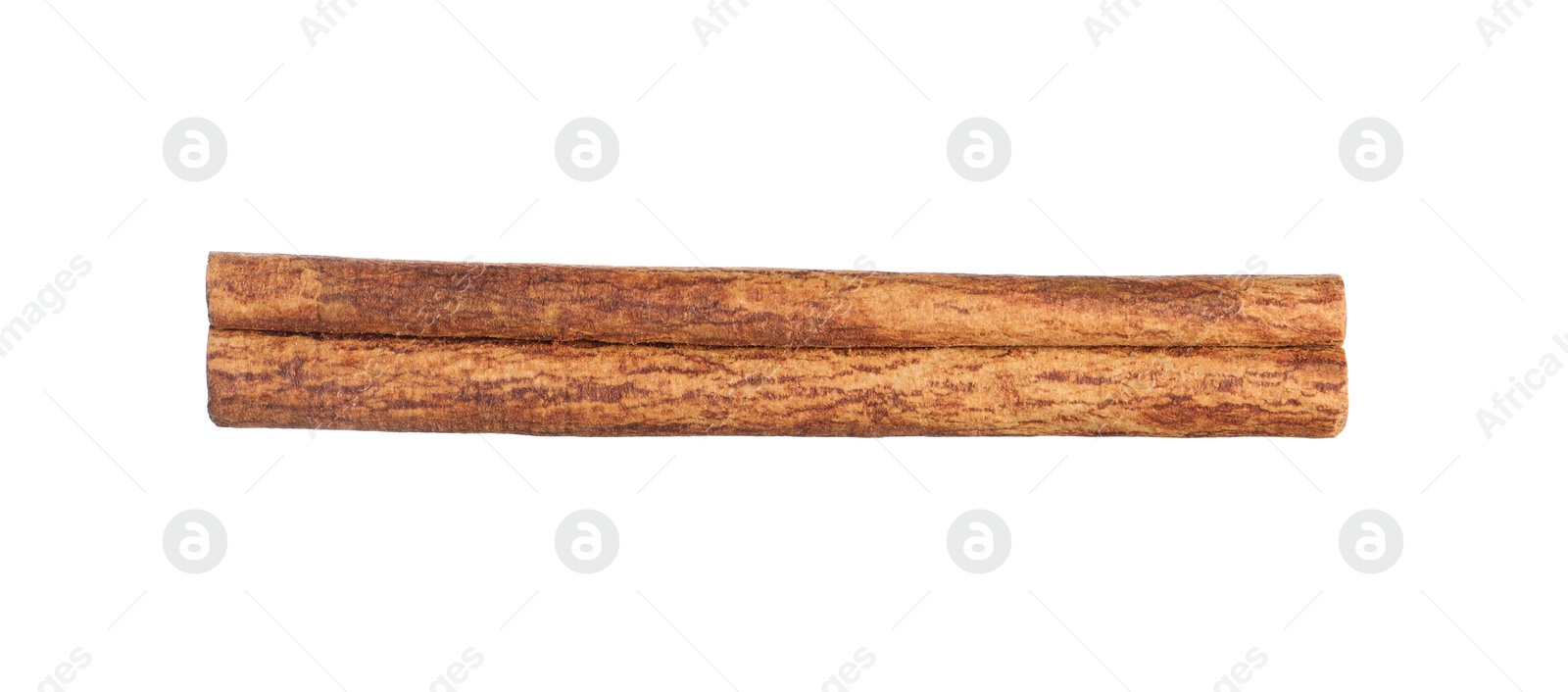 Photo of One aromatic cinnamon stick isolated on white