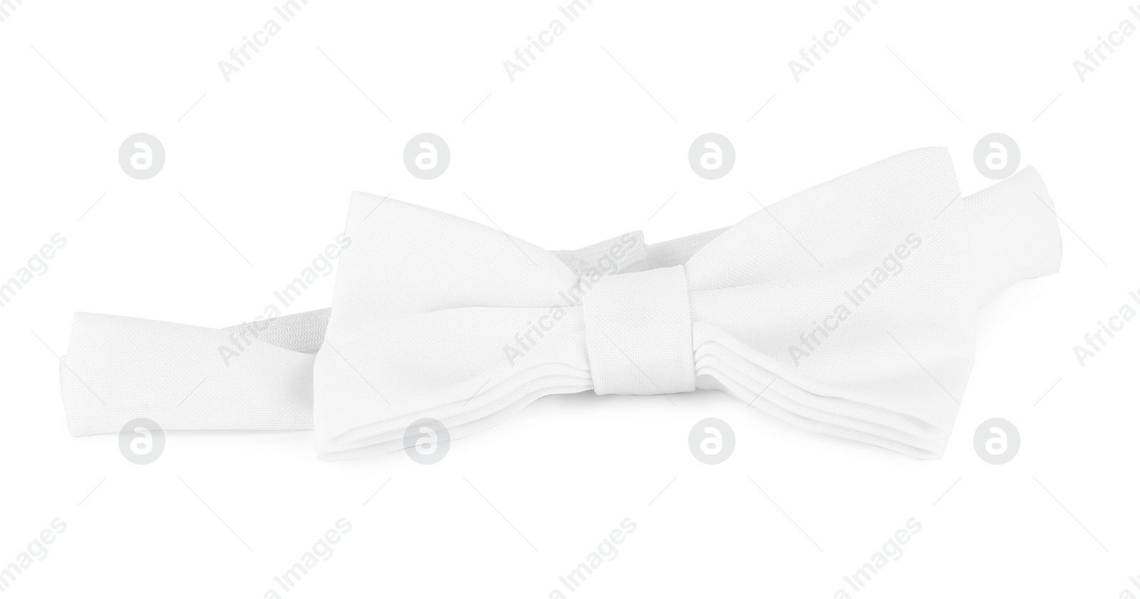 Photo of Stylish elegant bow tie isolated on white