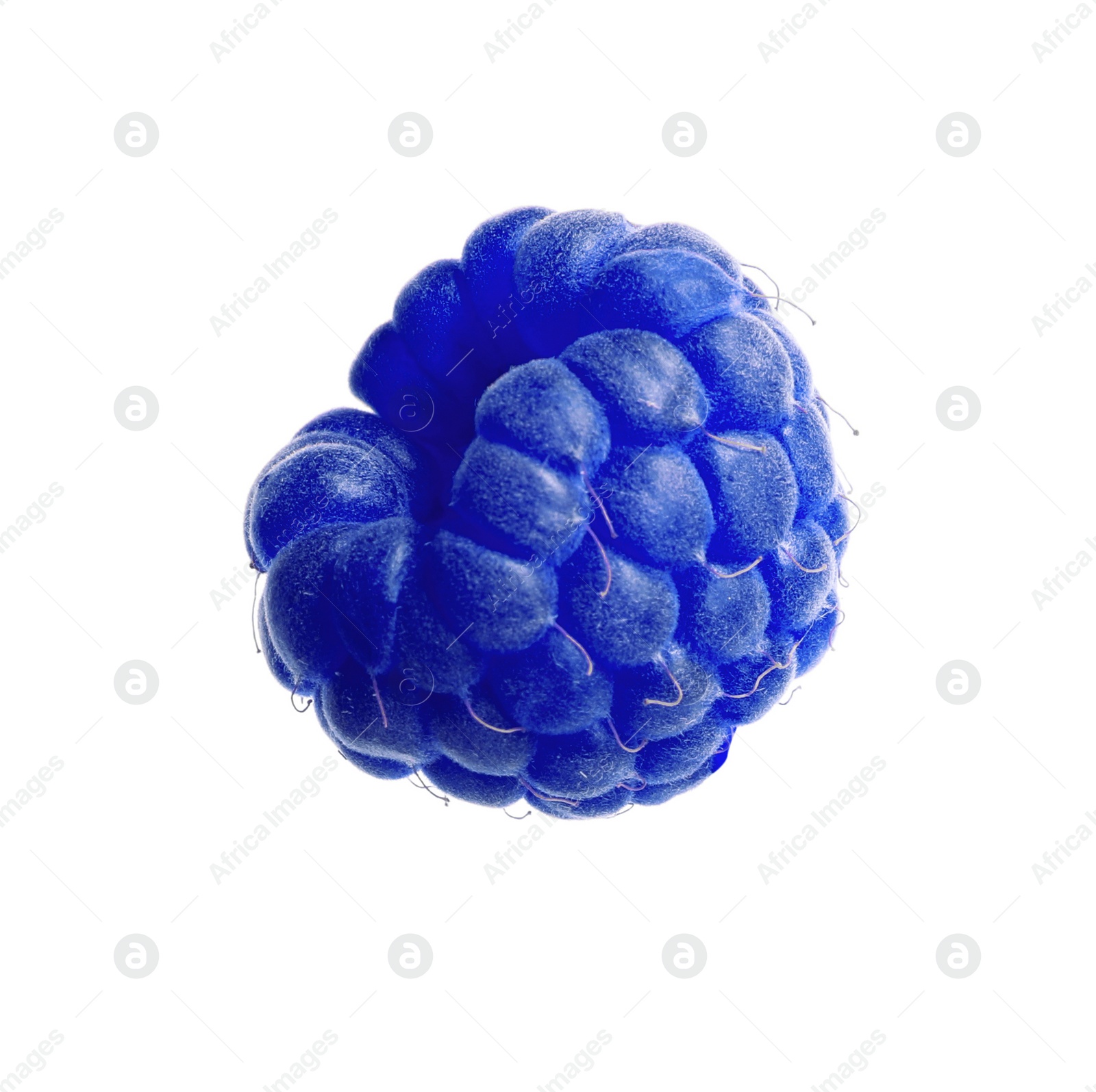 Image of Fresh tasty blue raspberry isolated on white