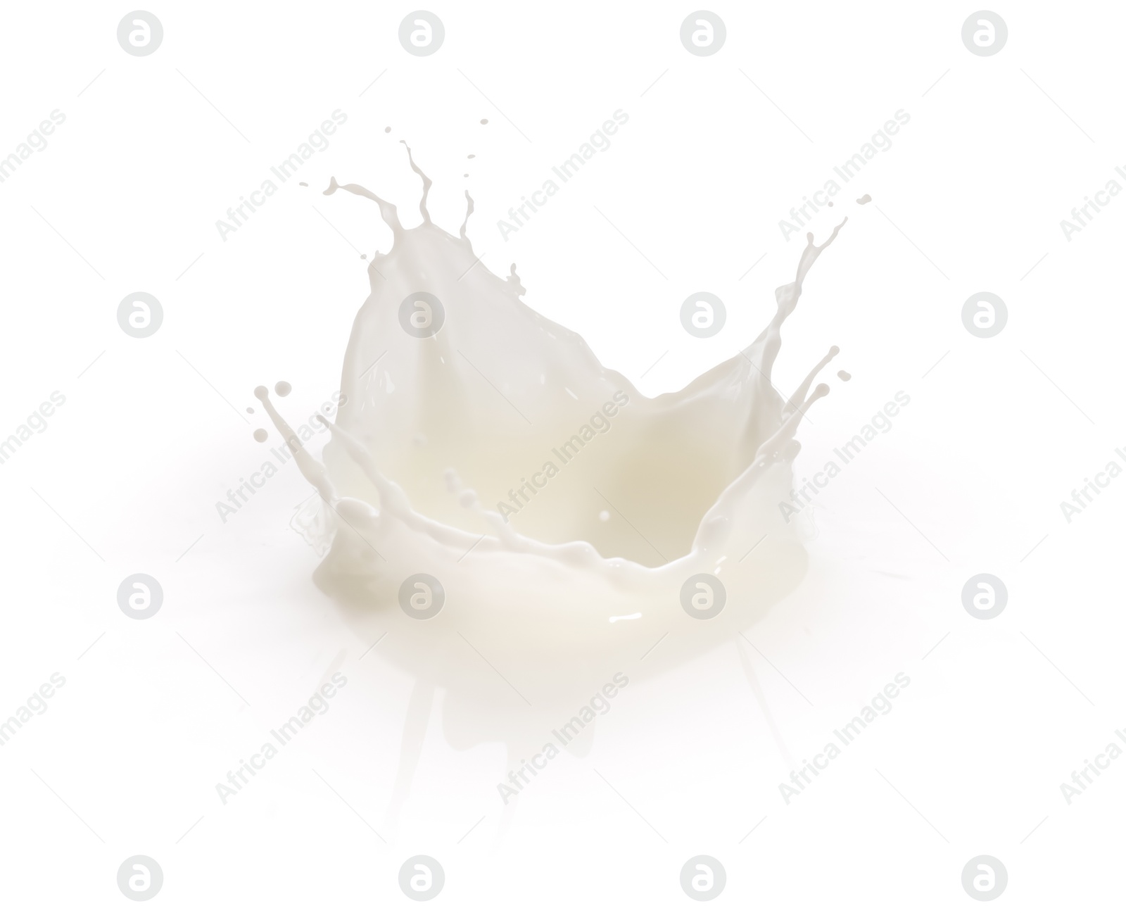 Photo of Splash of fresh milk isolated on white