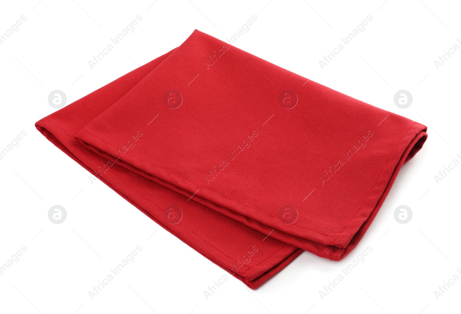 Photo of Fabric napkin for table setting on white background