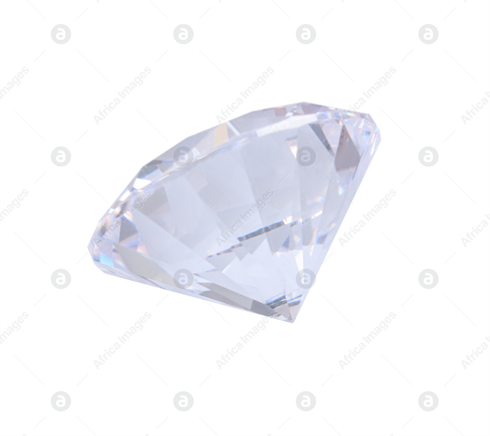 Photo of One beautiful shiny diamond isolated on white