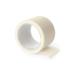 Photo of Medical sticking plaster roll isolated on white