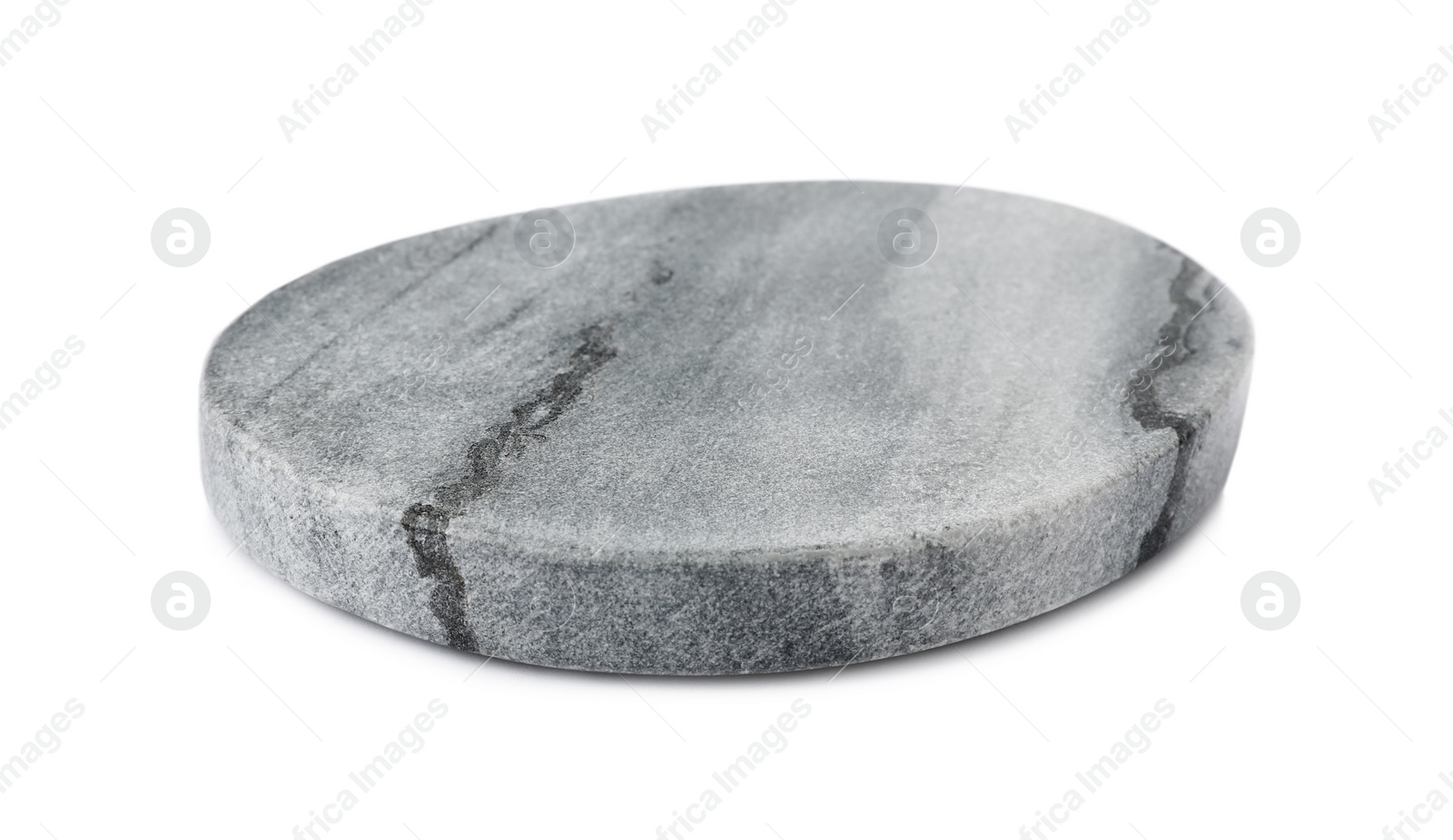 Photo of One stylish cup coaster on white background