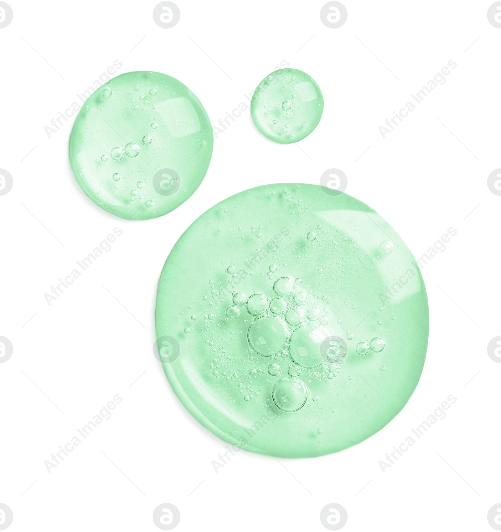 Image of Serum on white background, top view. Skin care product