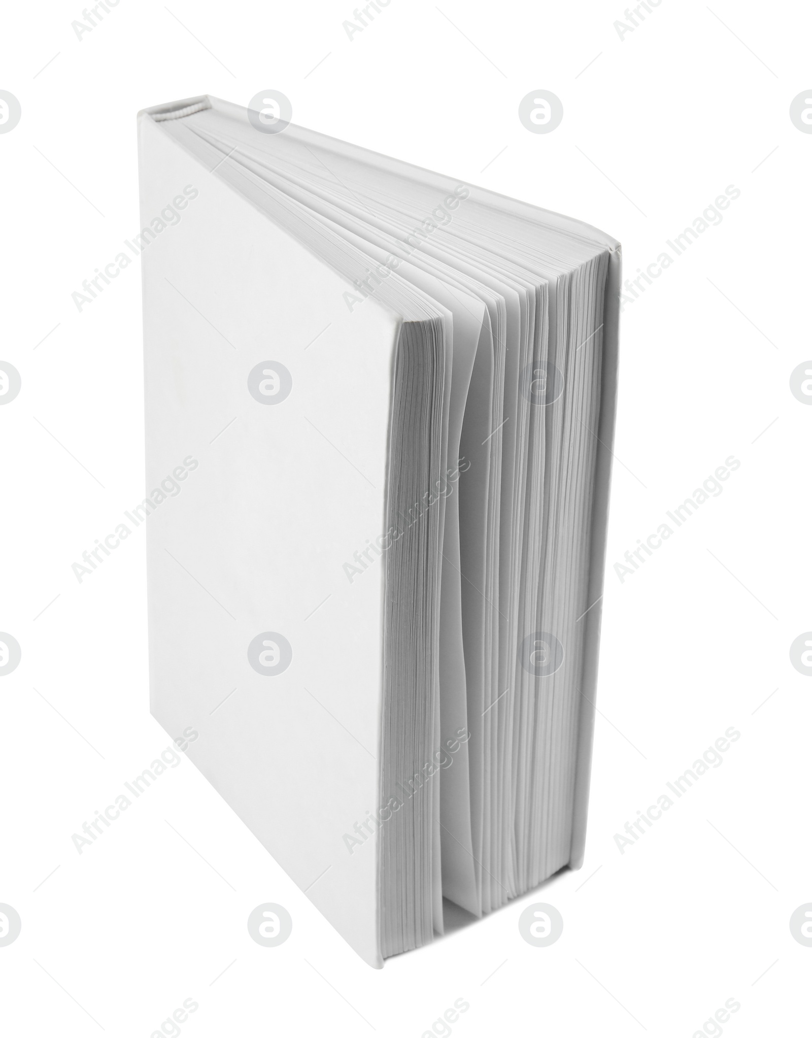 Photo of Mock up of hardcover book on white background