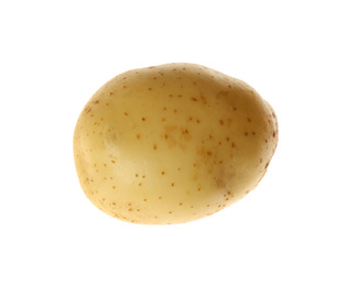 Photo of Fresh raw organic potato isolated on white