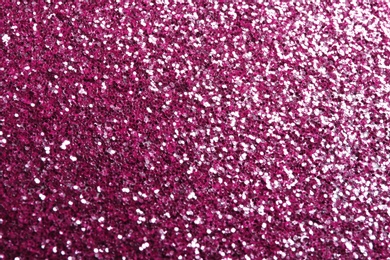 Closeup view of sparkling pink glitter background