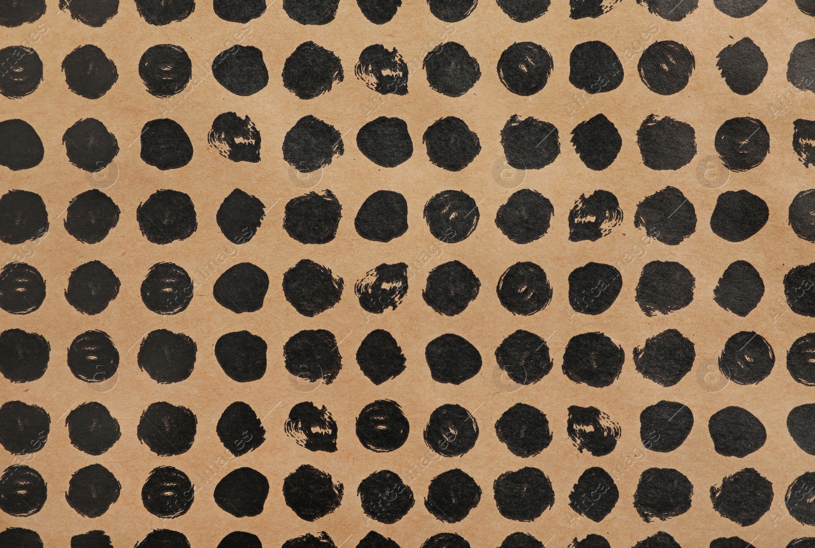 Photo of Color paper sheet with stylish pattern as background, top view