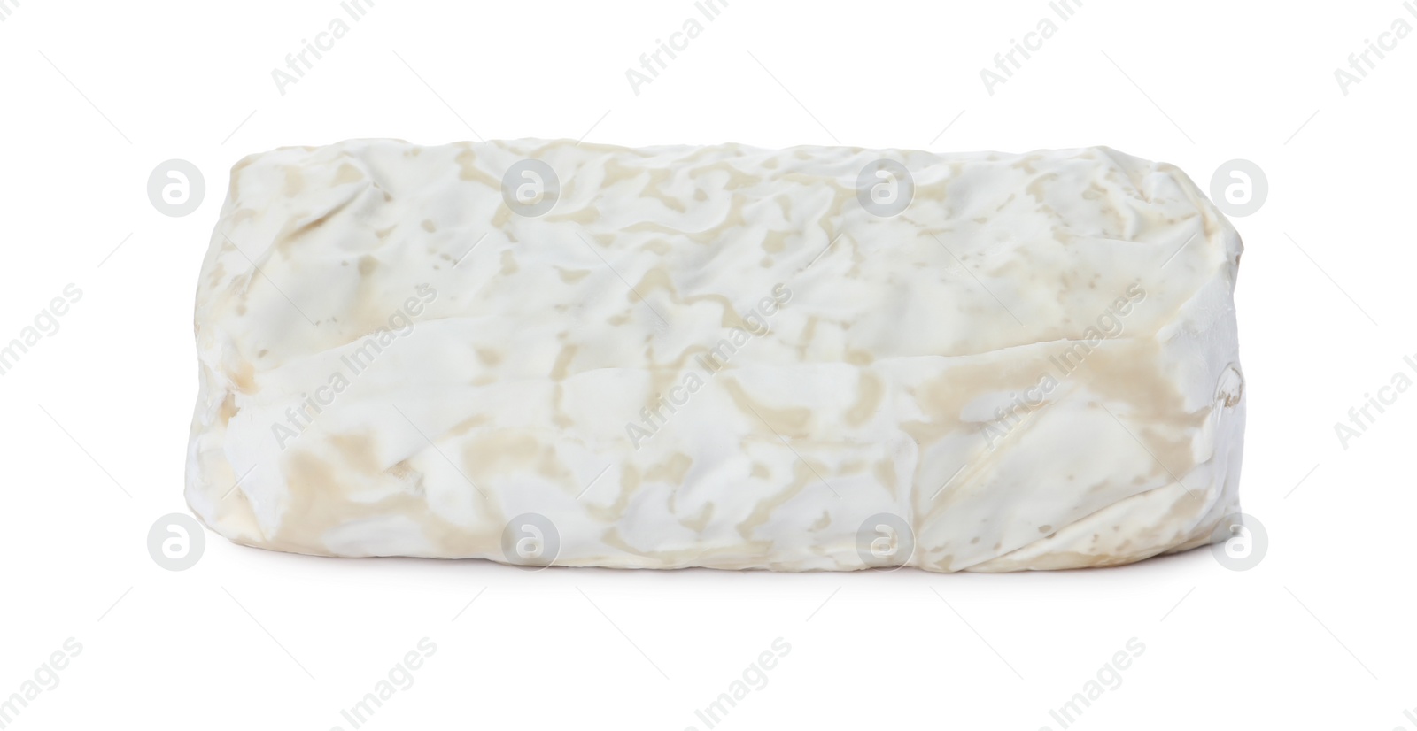 Photo of Delicious fresh goat cheese isolated on white