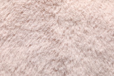 Photo of Texture of faux fur as background, top view