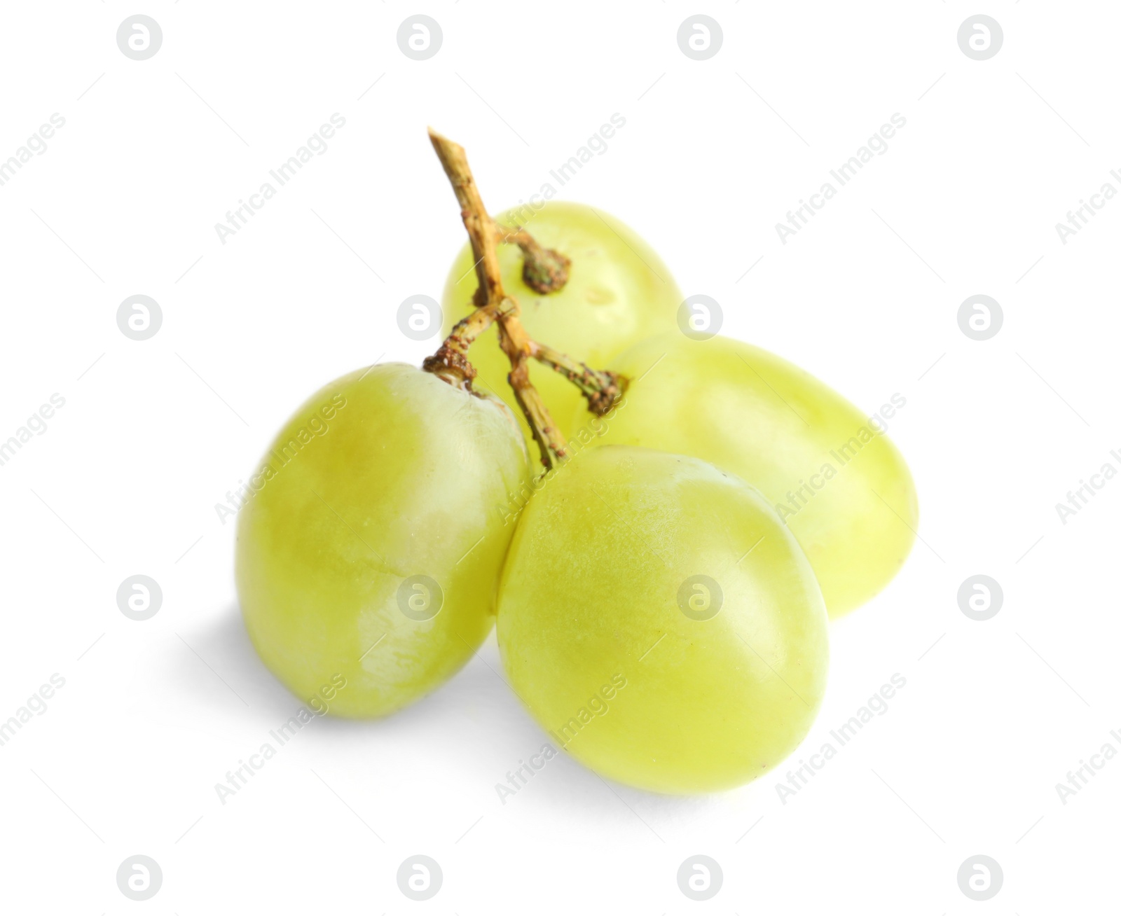 Photo of Fresh ripe juicy grapes isolated on white