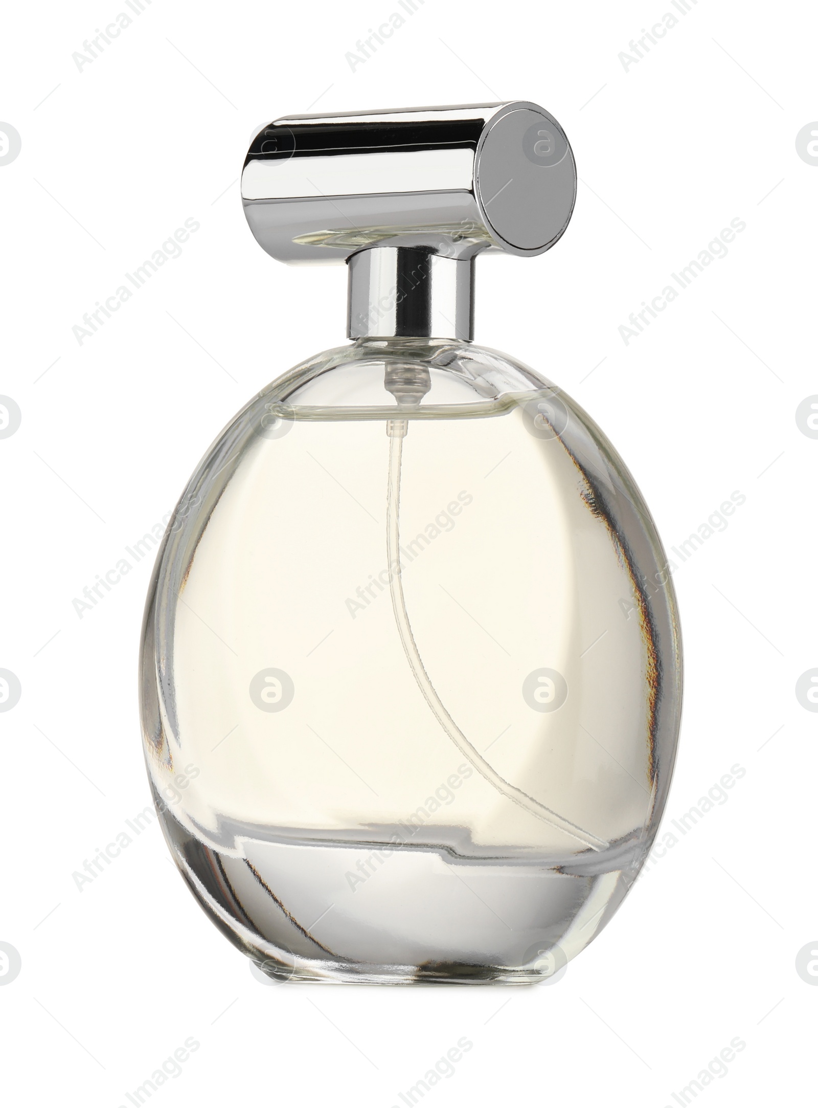 Photo of Luxury perfume in bottle isolated on white