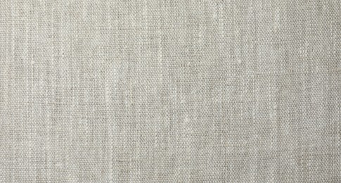 Texture of light grey fabric as background, top view