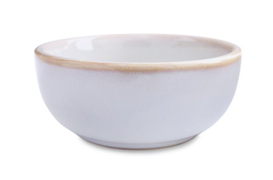 One new ceramic bowl on white background