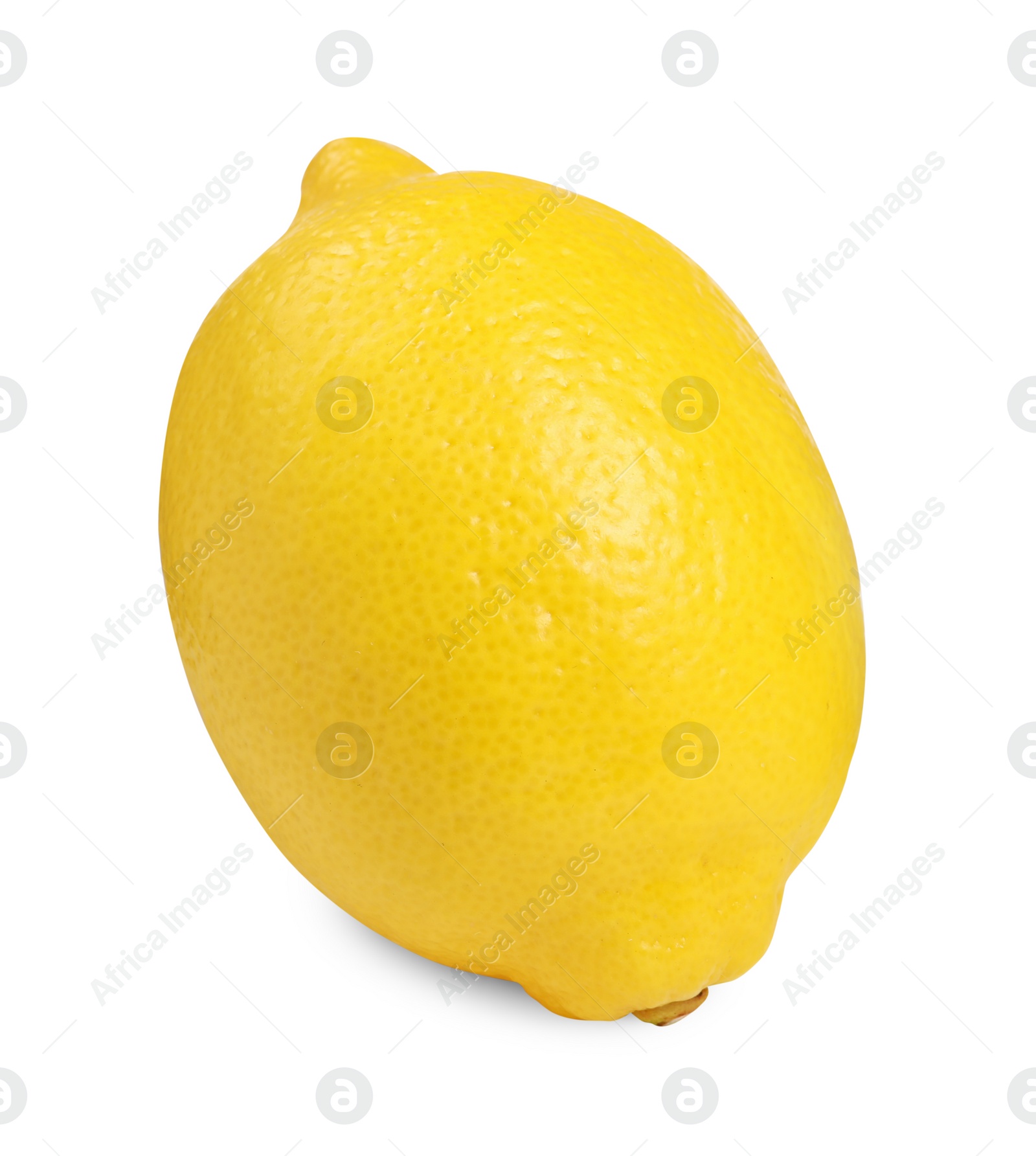 Photo of Citrus fruit. Whole fresh lemon isolated on white