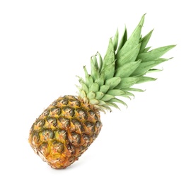 Fresh ripe juicy pineapple isolated on white